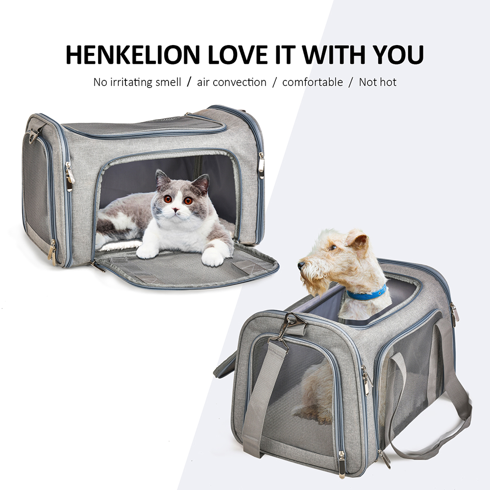 Hundetragetasche, weiche Seiten, Hundetragetaschen, Hundetragetaschen, von der Fluggesellschaft zugelassener Transport für kleine Hunde und Katzen